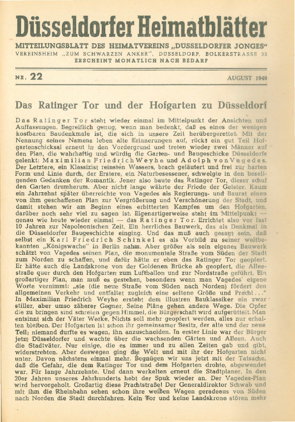 das Tor 22 08/1949