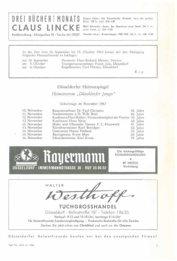 das Tor 11/1963