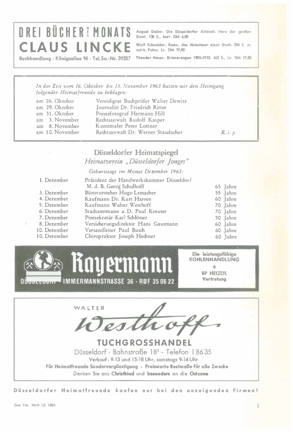 das Tor 12/1963