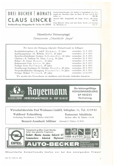das Tor 11/1971