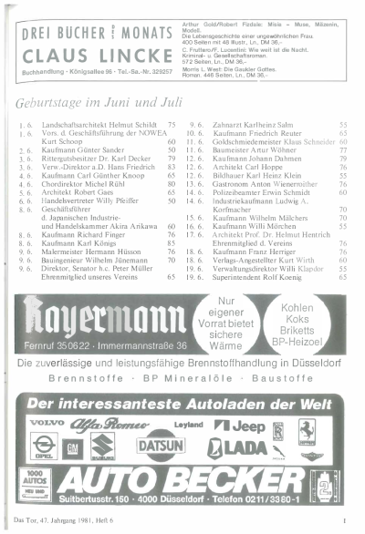 das Tor 06/1981