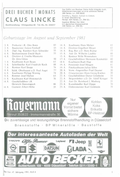 das Tor 08/1981
